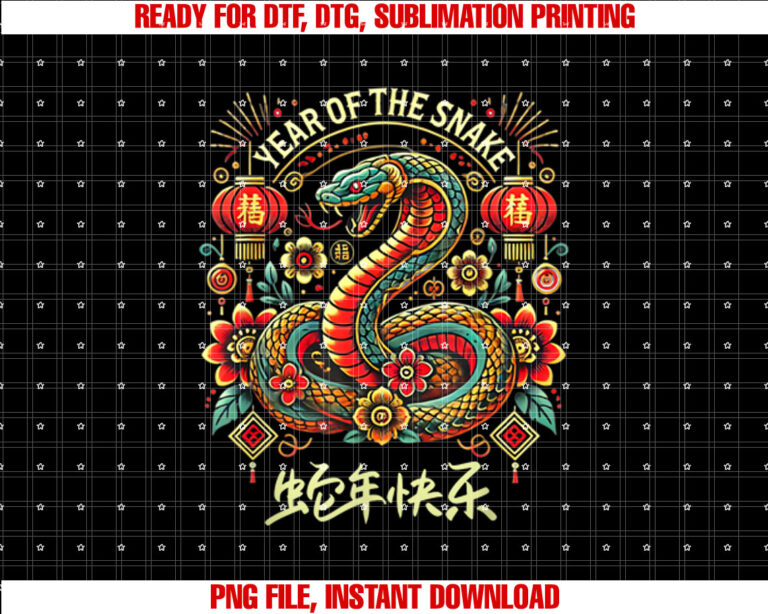 Year of the Snake Chinese Traditional Lunar Zodiac Year 2025 T-shirt