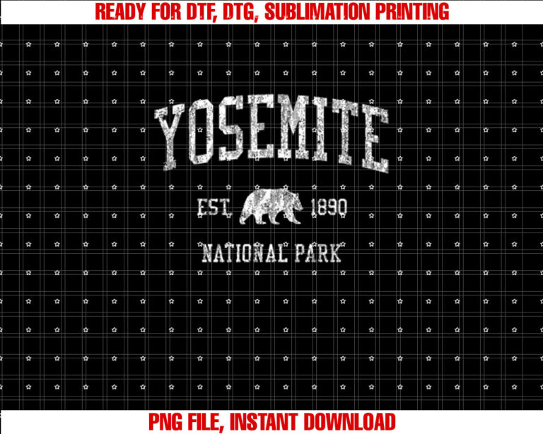 Yosemite Vintage National Park Sports Design Tee T-shirt