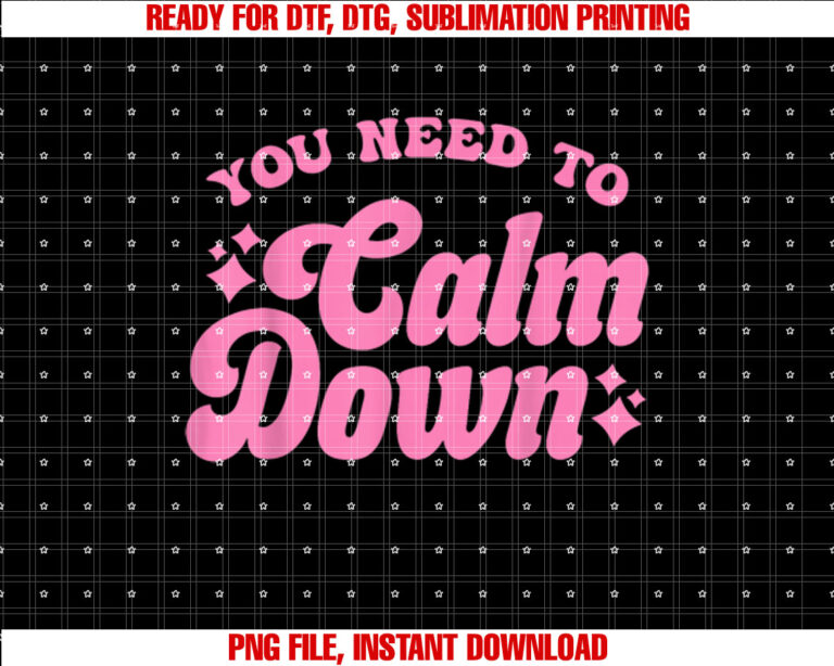 You Need To Calm Down Groovy Retro Cute Funny T-shirt