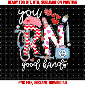 You RN Good Hands Cute Nurse Nursing Student Graduation T-shirt