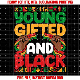 Young Gifted and History Melanin Boys Girls Kids T-shirt