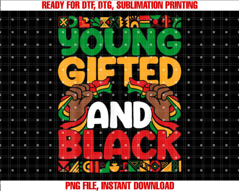 Young Gifted And History Melanin Boys Girls Kids T-shirt