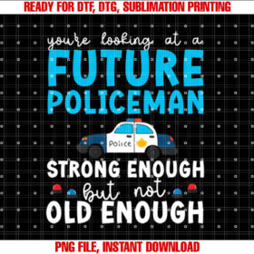 Youre Looking at Future Police Officer Boy Future Cop Kids T-shirt