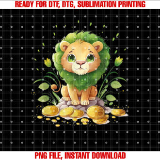 st patricks day leprechaun lion kids boys T-shirt
