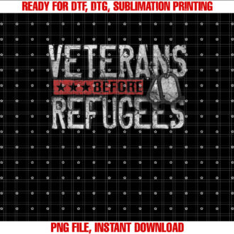 Veterans Before Refugees Memorial Day Never Forget Veteran T-shirt