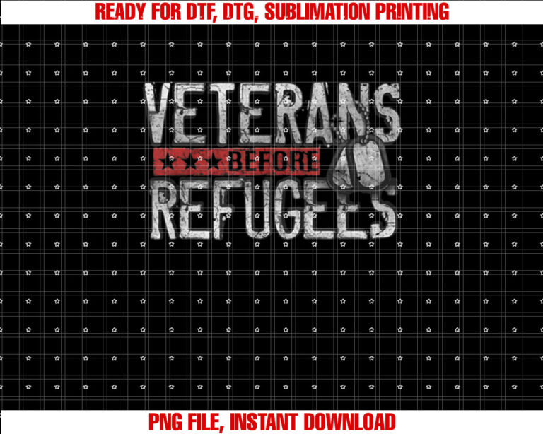 Veterans Before Refugees Memorial Day Never Forget Veteran T-shirt