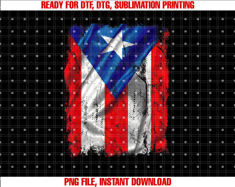 vintage Puerto Rico flag for men women kids and family T-shirt