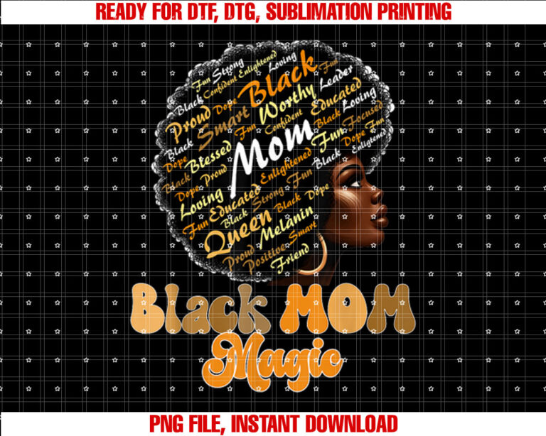 womens History Month Tee Mom Magic Melanin T-shirt
