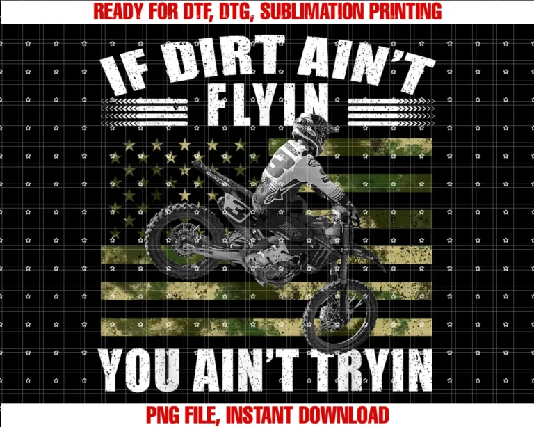 Et3 if Dirt Aint Flyin You Aint Tryin Teeeli Et3 Tomac 4th of July American Tee