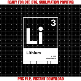 Element of Surpriselithium With Atomic Emission Spectrum Minimalist Tee