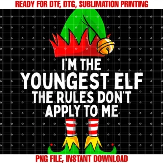 Elf Matching Family Christmas Group Storeim the Youngest Elf Matching Family Christmas Tee