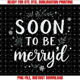 Engaged Christmas Soon to Be Merryd Couple Xmassoon to Be Merryd Christmas Engaged Couple Matching Family Tee