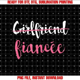 Engagement Couple Shirtcouple Engagement Just Engaged Girlfriend Fiancee Tee
