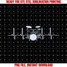 Epic Funny Gift Teedrum Heartbeat Lifeline Music Lover Gift Drummer Tee