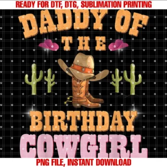Family Birthday Matching Set Cowgirl Gifts Storemens Daddy of the Birthday Cowgirl Western Themed Girls Birthday Tee