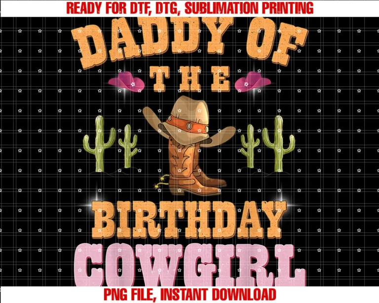 Family Birthday Matching Set Cowgirl Gifts Storemens Daddy of the Birthday Cowgirl Western Themed Girls Birthday Tee