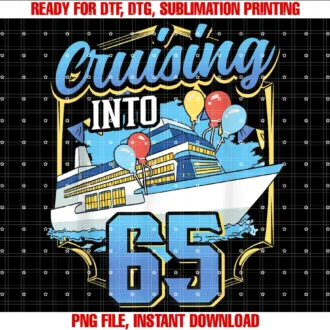Family Cruise 65th Birthday Vacation Matching Giftcruising Boat Cruising Into 65 Birthday Cruise Tee