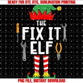 Family Matching Elf Christmas Funny Giftsthe Fix It Elf Christmas Family Matching Xmas Group Funny Tee