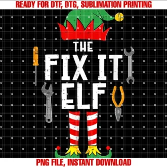 Family Matching Elf Christmas Funny Giftsthe Fix It Elf Christmas Family Matching Xmas Group Funny Tee