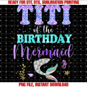 Family Mermaid Birthday Shirt for Mermaid Loverstiti of the Mermaid Birthday Girl Shirt Matching Family Tee