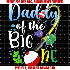 Family Ofishally One Birthday Theme Fishingdaddy of the Big One Fishing Boy First Birthday Ofishally Tee