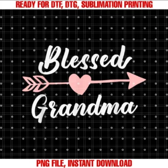 Fancy Grandma Mothers Day Birthday Christmas Giftsblessed Grandma Arrow Heart Love Cute Funny Tee
