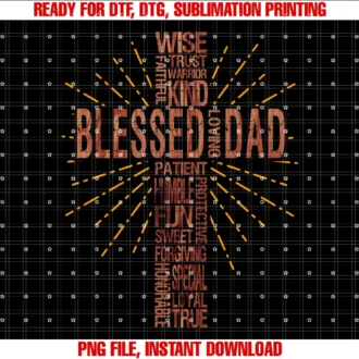 Fathers Day for Dad Husband Blessed Dadchristian Tee