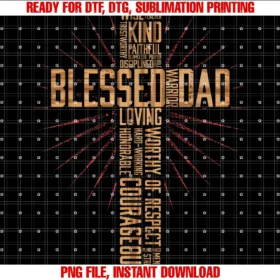 Fathers Day for Dad Husband Blessed Dadchristian Tee