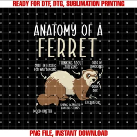 Ferret Lover Animal Stemi Apparelanatomy of a Ferret Lover Wildlife Animal Ferret Owner Tee