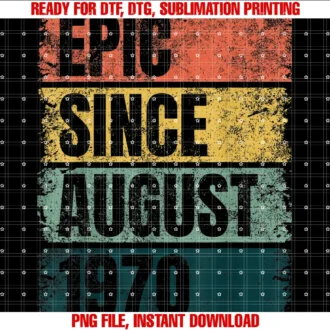 Fifty Year Old Gifts 50th Birthday Apparelcool 50th Birthday Gifts 50 Years Old Epic Since August 1970 Tee