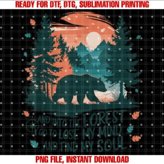 Find My Soul Camping Bearand Into the Forest I Go to Lose My Mind Camping Bear Tee