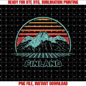 Finland Retro Vintage 80s Style Tee