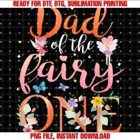 First Birthday Outfit Matching Familydad of the Fairy One Birthday Girl Family Party Decor Tee