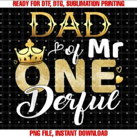 First Birthday Outfit Matching Familydad of Mr Onederful 1st Birthday First One Derful Matching Tee