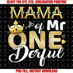 First Birthday Outfit Matching Familymama of Mr Onederful Birthday First One Derful Matching Tee