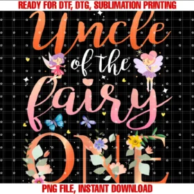 First Birthday Outfit Matching Familyuncle of the Fairy One Birthday Girl Family Party Decor Tee