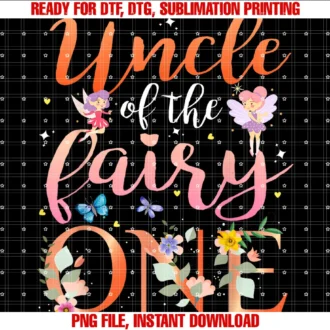 First Birthday Outfit Matching Familyuncle of the Fairy One Birthday Girl Family Party Decor Tee