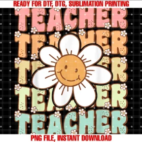 First Day of School Shirts Back to School Giftsgroovy Teacher Cute Daisy Flower Retro Back to School Tee