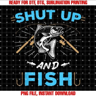Fishermen Fishing Apparelshut Up and Fish Tee