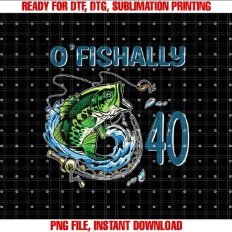 Fishing Birthday Gifts for Fishermeno Fishally 40th Birthday Fishing 40 Years Old Fisherman Tee