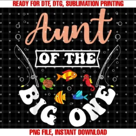 Fishing Birthday Party Apparelaunt of the Big One Fishing Birthday Party Bday Celebration Tee