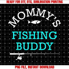Fishing Buddiesmommys Fishing Buddy Shirt Cute Kids Gift Tee