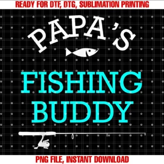 Fishing Buddiespapas Fishing Buddy Cute Kids Gift Tee