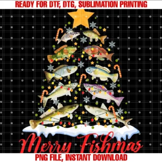 Fishing Christmas Cgmerry Fishmas Funny Christmas Tree Lights Fish Fishing Rod Tee