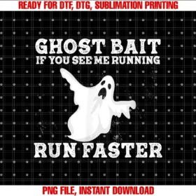 Fishing Ghosts Coif You See Me Running Run Faster Funny Ghost Bait Ghost Hunt Tee