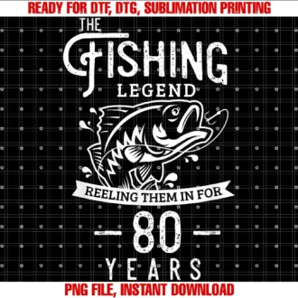 Fishing Gift Ideas 80fishing Legend 80 Years Old Birthday Gift for Fisherman Tee