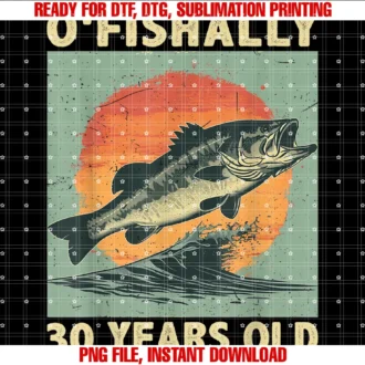Fishing Lover 30th Birthday Giftsofishally 30 Years Old 1994 Fishing Fisherman 30th Birthday Tee