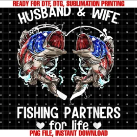 Fishing Partners for Life Fishing Funny Sayinghusband and Wife Fishing Partners for Life Funny Fishing Tee