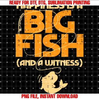Fishing Shirts for Men Women Boys Kids Giftshappiness is a Big Fish Witness Funny Fishing Men Women Kids Tee
