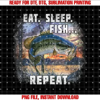 Fishing Shirts Three Peaks Direct Llceat Sleep Fish Repeat Bass Fishing Funny Gifts Tee